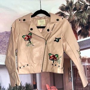 Hannah Banana Faux Leather Jacket 🌵Small